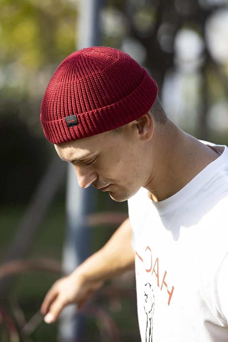 DASMINI Fisherman Beanie Hats for Men Women,Knit Trawler Skull Cap,Watch Cap,Spring Fall Winter Warm Short Hats - Image 3